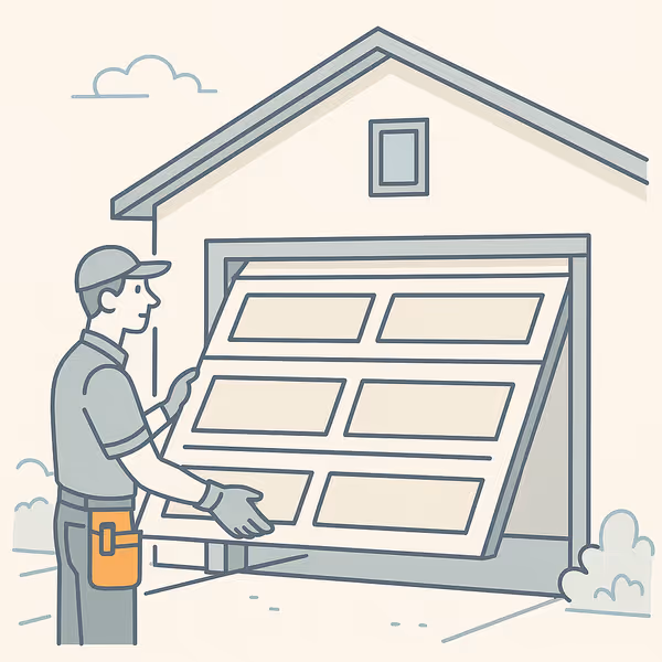 Single Garage Door Installation - garage door service in Calgary