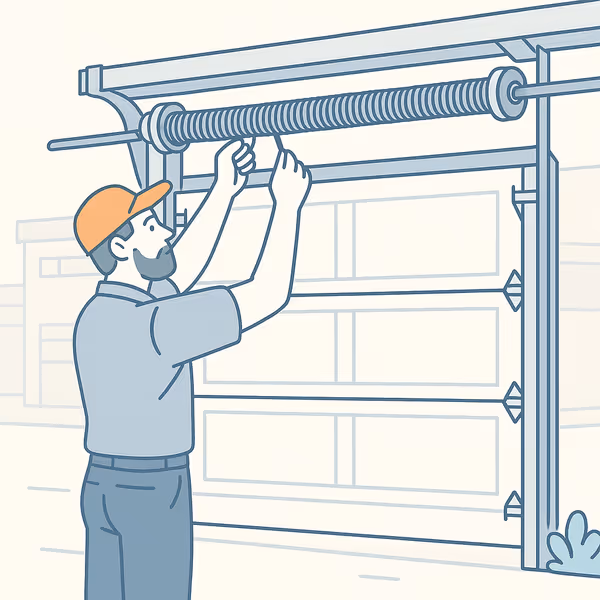 Commercial Garage Door Spring Replacement - garage door service in Calgary
